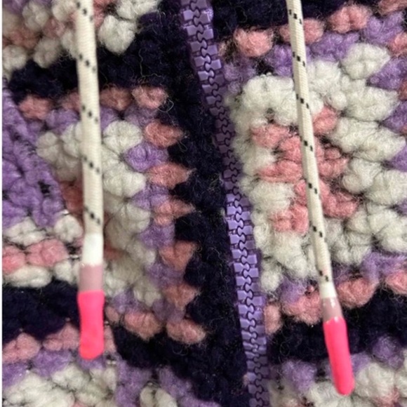 Size XS-S | Zara | NWT Oversized Crochet Effect Wool Sweater - Picture 7 of 11